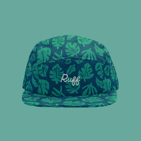 Tropical Block Print Hat