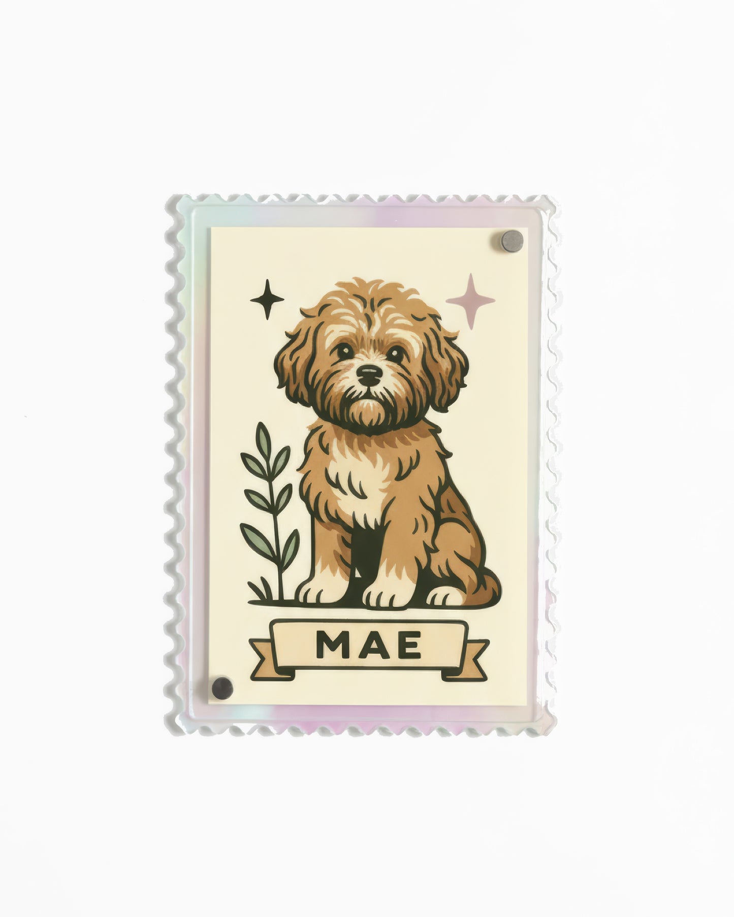 Magic Pet Portraits ✨🐾 | 2”x3” Custom Glossy Mini Print with Peelable Sticker Backing + Digital Download