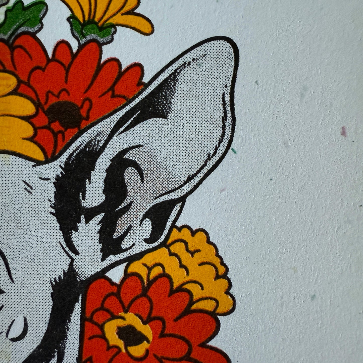 Sighthound in Bloom RUFF Risograph Print