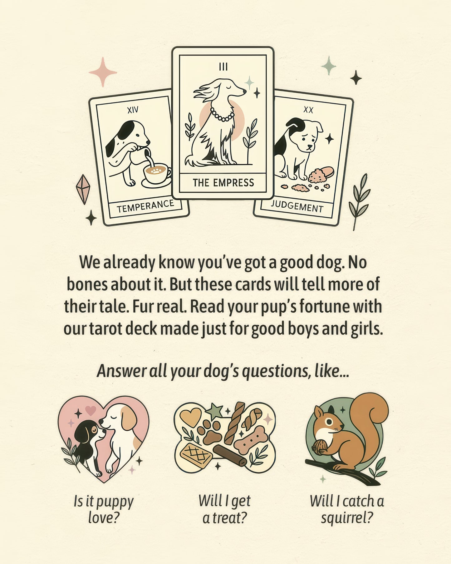 Preorder Edition: Tarot Cards for Dogs – A Fortune-Telling Deck for Good Boys and Girls with Exclusive Surprises Just for Preorders