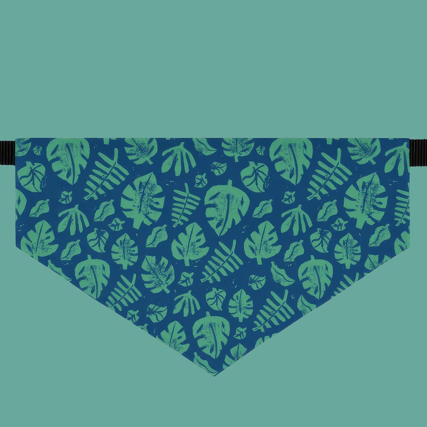 Tropical Block Print Dog Bandana Collar