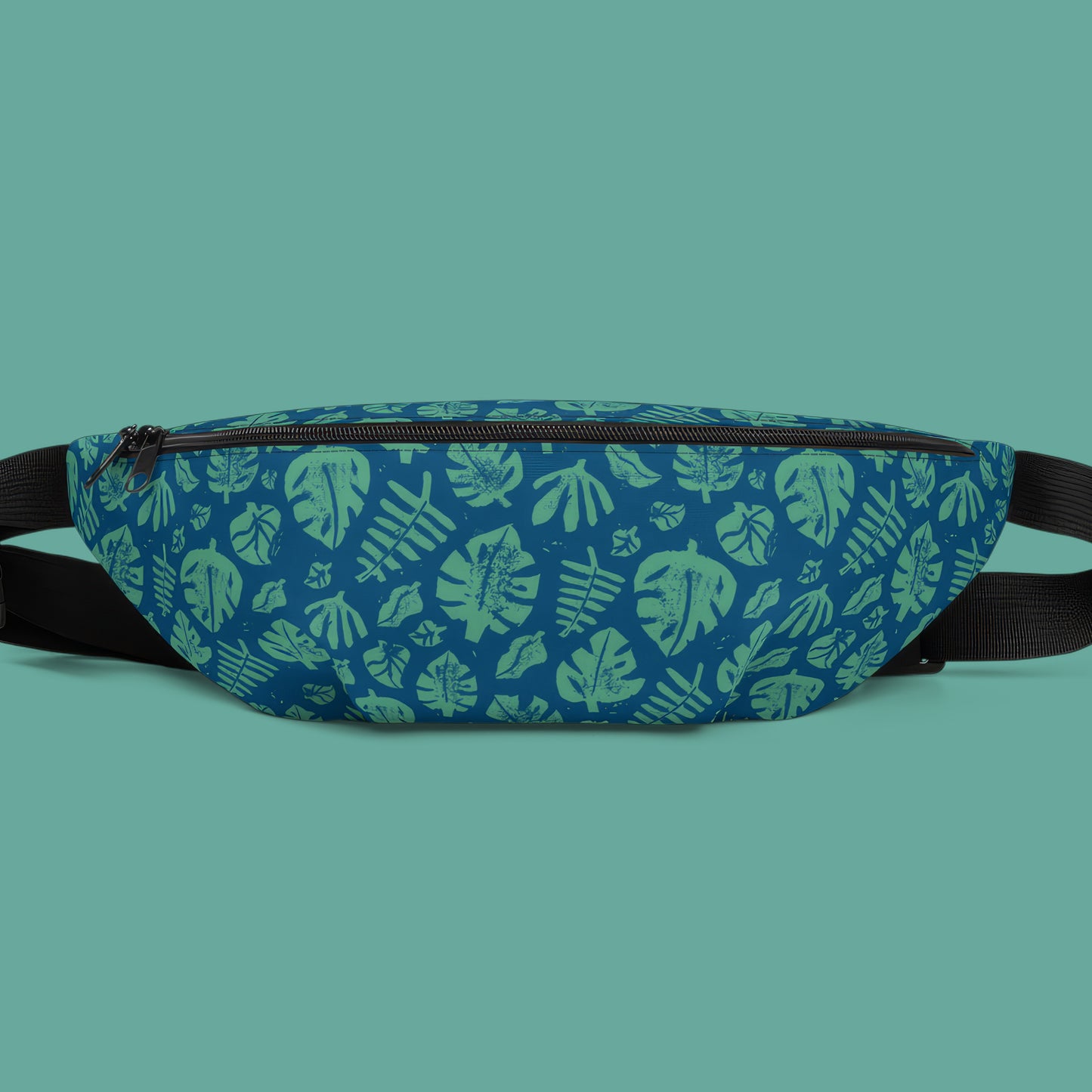 Tropical Block Print Fanny Pack