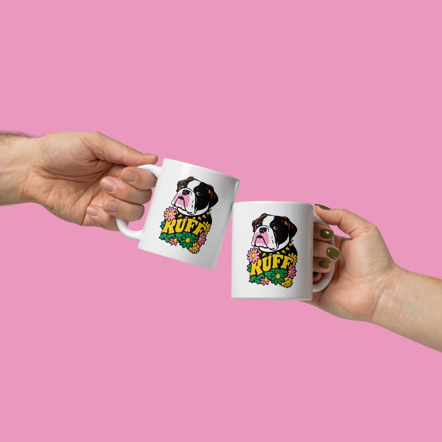 Ruff in Bloom: Boxer Mug
