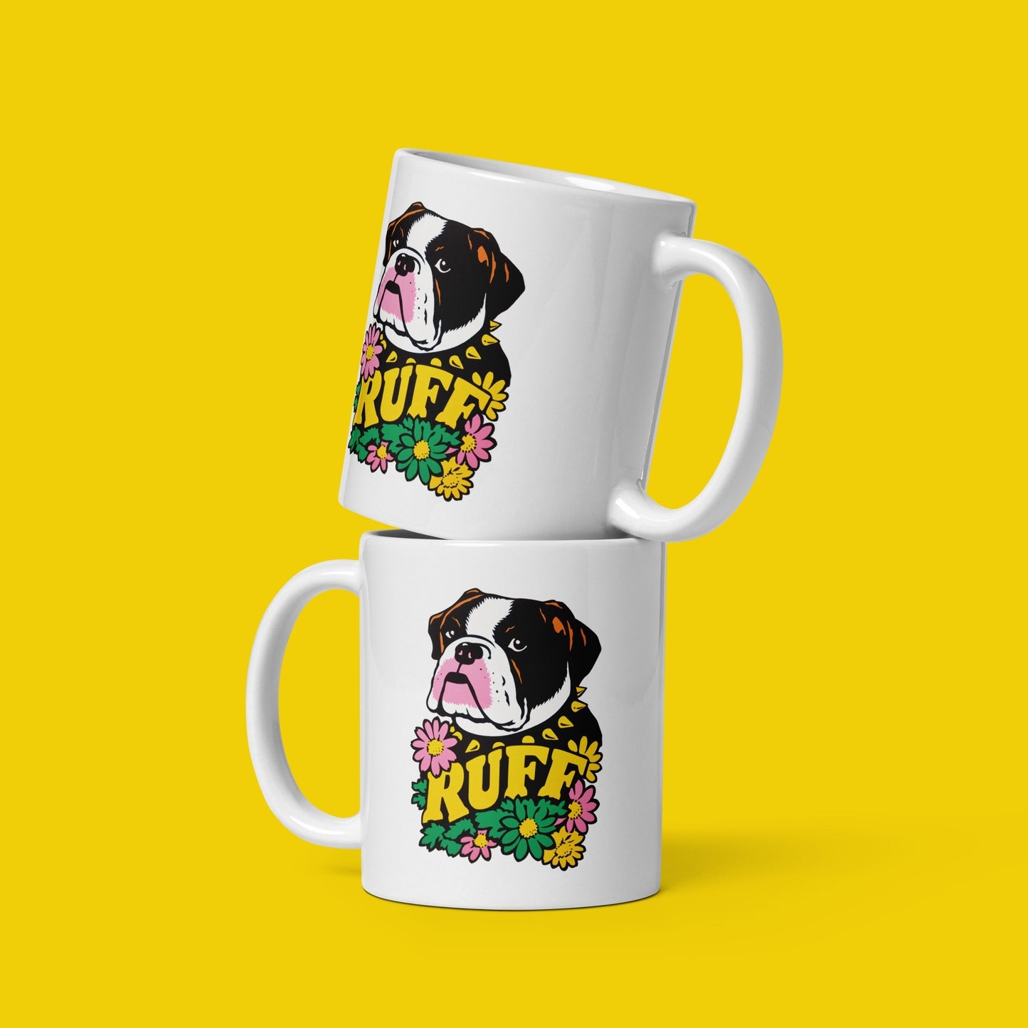 Ruff in Bloom: Boxer Mug