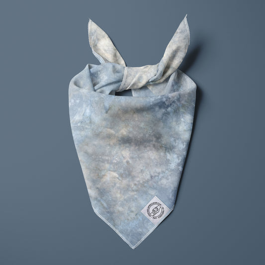 Ice Blue Ice Dye Bandana