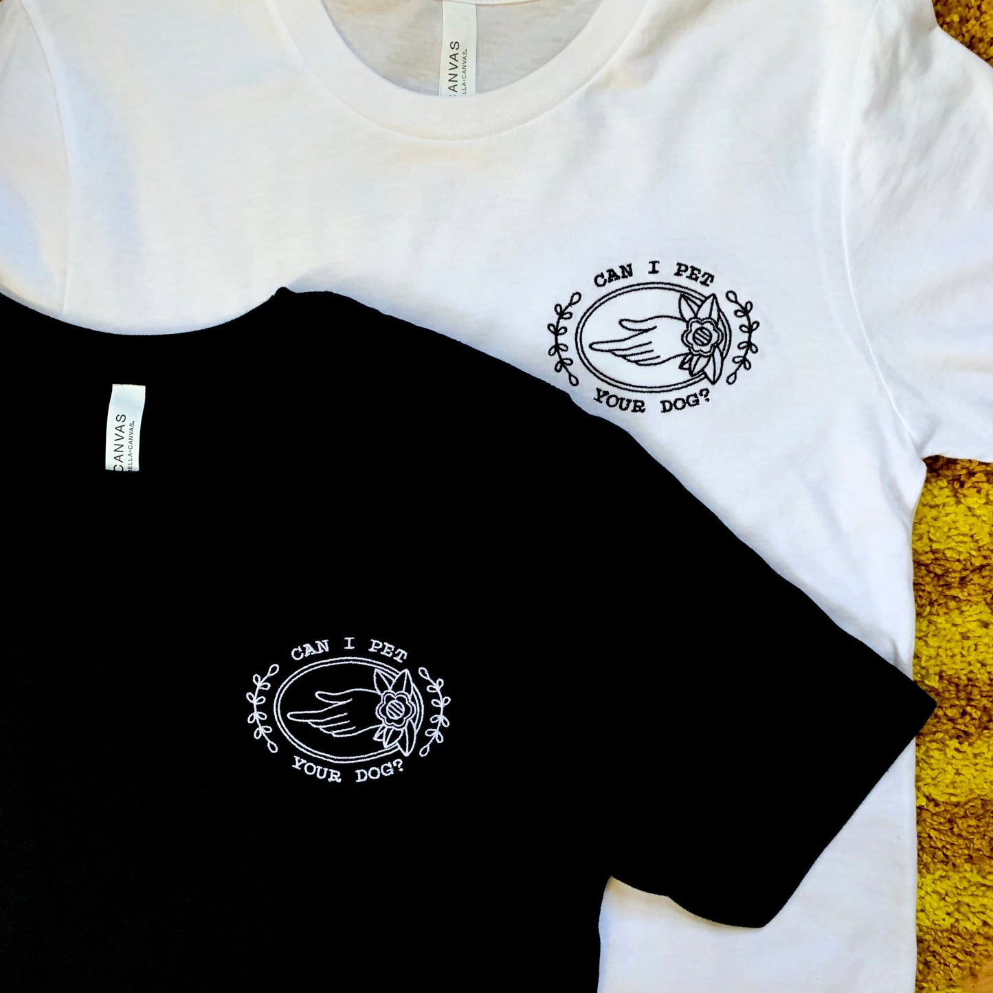 Can I Pet Your Dog? Embroidered T-Shirt