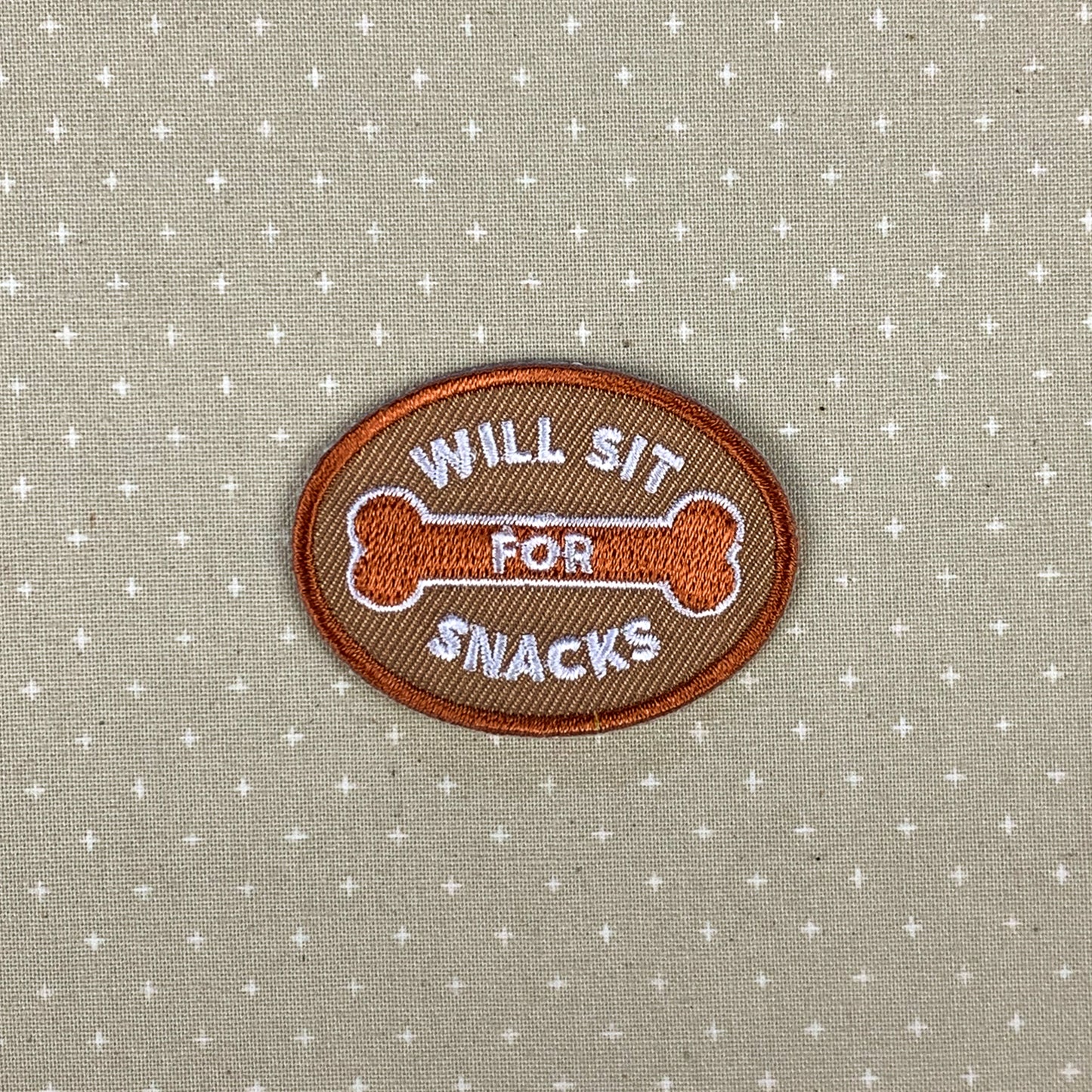 Will Sit for Snacks - Dog Merit Badge