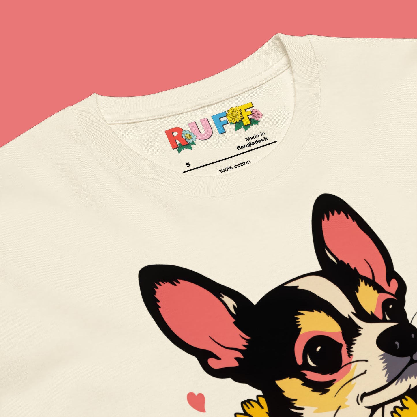 Ruff in Bloom: Chihuahua Among the Flowers Tee