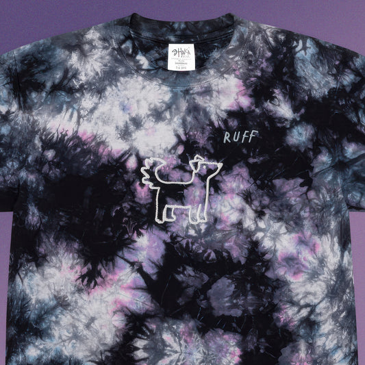 Cosmic Doggo Oversized Heavyweight Tie-Dye Tee