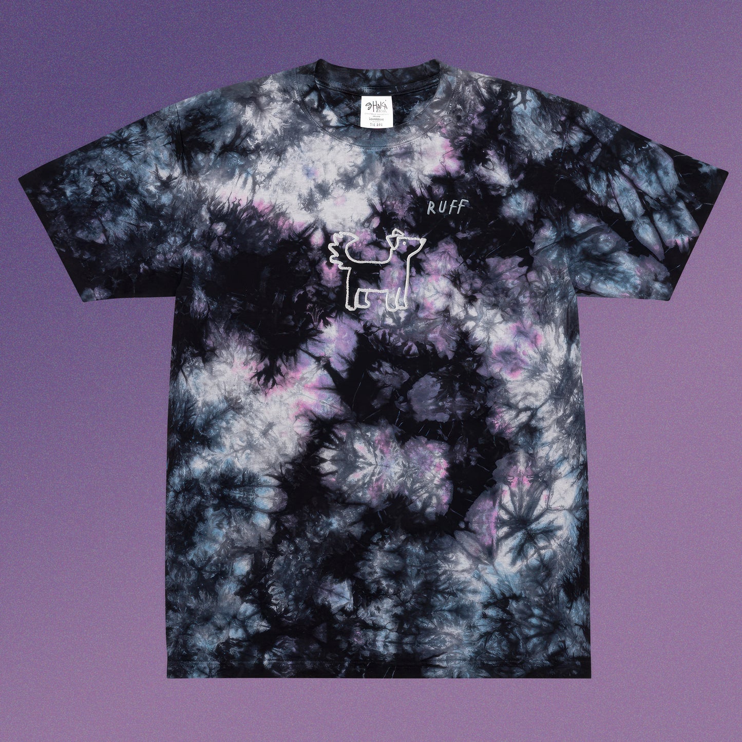 Cosmic Doggo Oversized Heavyweight Tie-Dye Tee