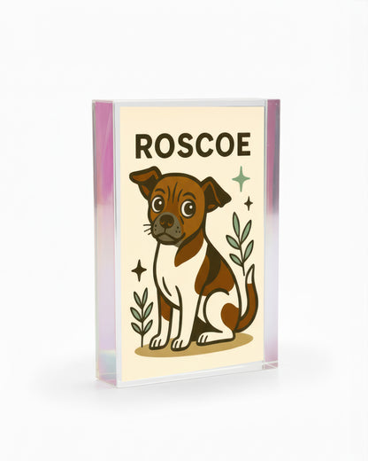 Magic Pet Portraits ✨🐾 | 2”x3” Custom Glossy Mini Print with Peelable Sticker Backing + Digital Download