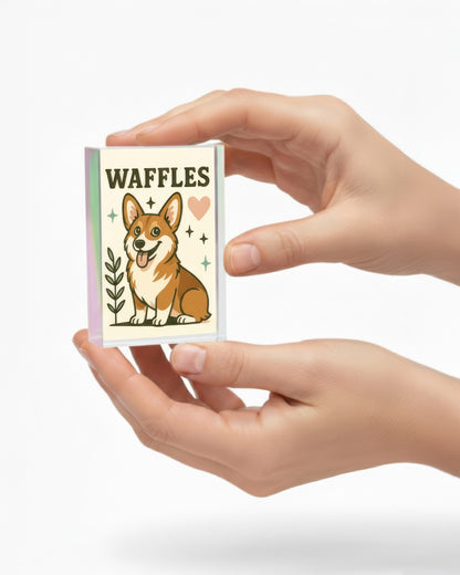 Magic Pet Portraits ✨🐾 | 2”x3” Custom Glossy Mini Print with Peelable Sticker Backing + Digital Download
