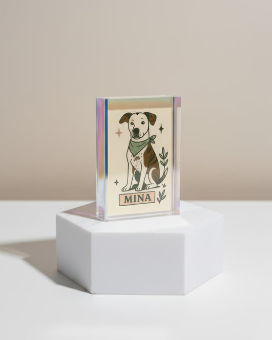 Magic Pet Portraits ✨🐾 | 2”x3” Custom Glossy Mini Print with Peelable Sticker Backing + Digital Download