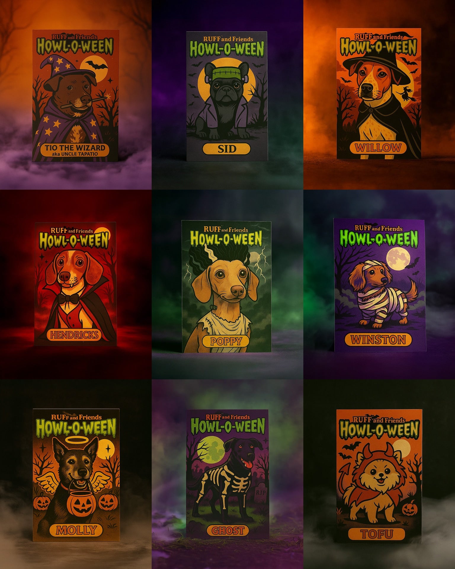 Drop 01 / Howl-O-Ween Monster Pet Portraits