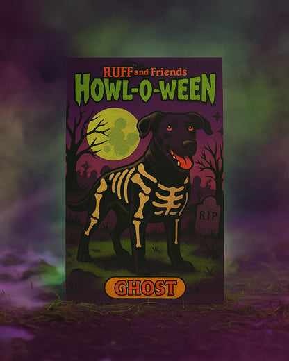 Howl-O-Ween Limited Edition Bundle 🎃 Monster Pet Portrait (2”x3” Mini Print with Sticker Backing & Digital Download) + Glow-in-the-Dark Dachshund Mummy Sticker