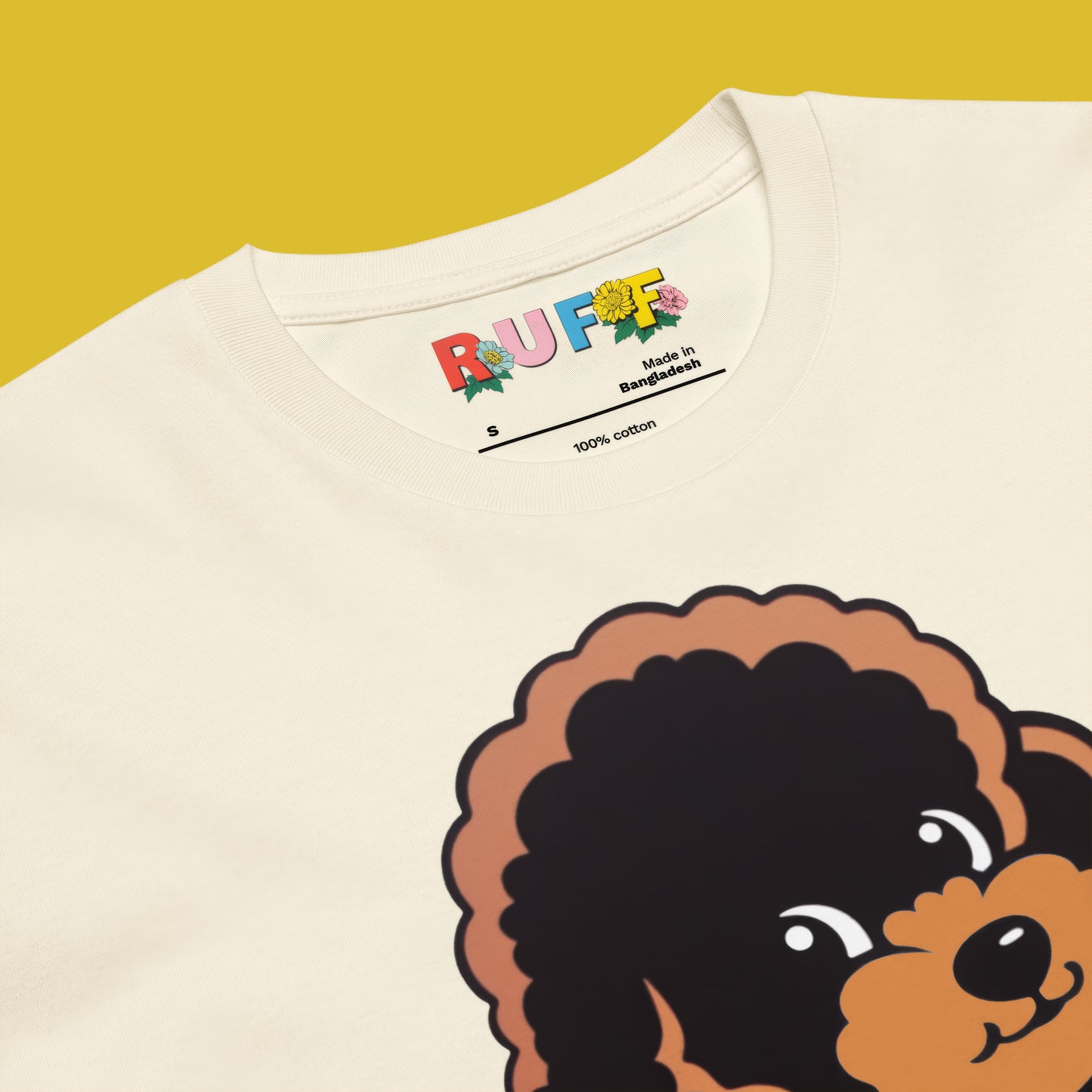 Ruff in Bloom: Poodle in Flowers Tee