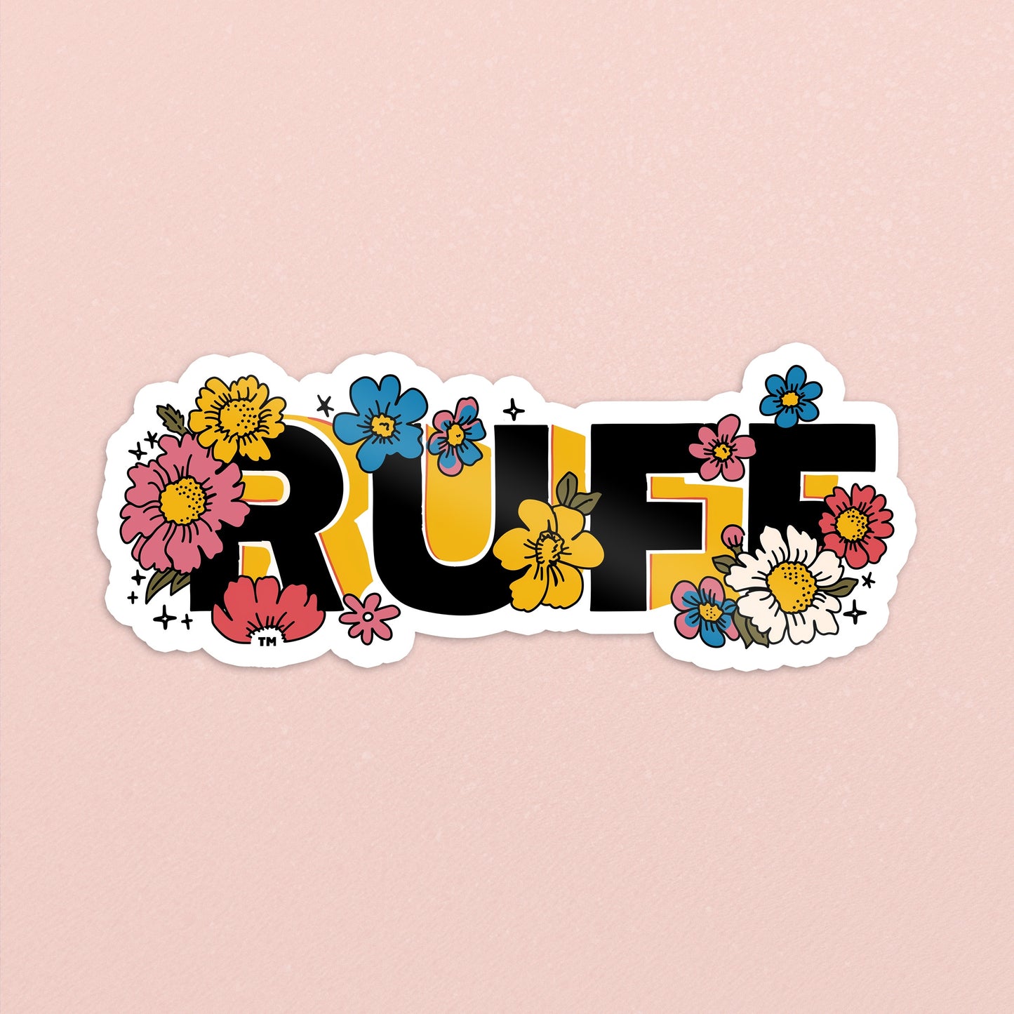 RUFF Flowers Sticker