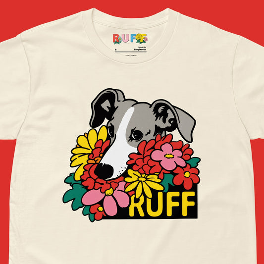 Ruff in Bloom: Greyhound, Whippet, Italian Greyhound, Sighthound Tee