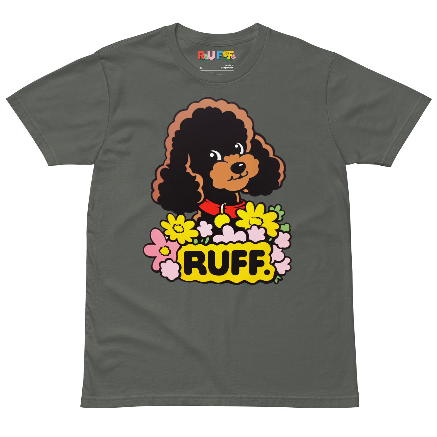 Ruff in Bloom: Poodle in Flowers Tee