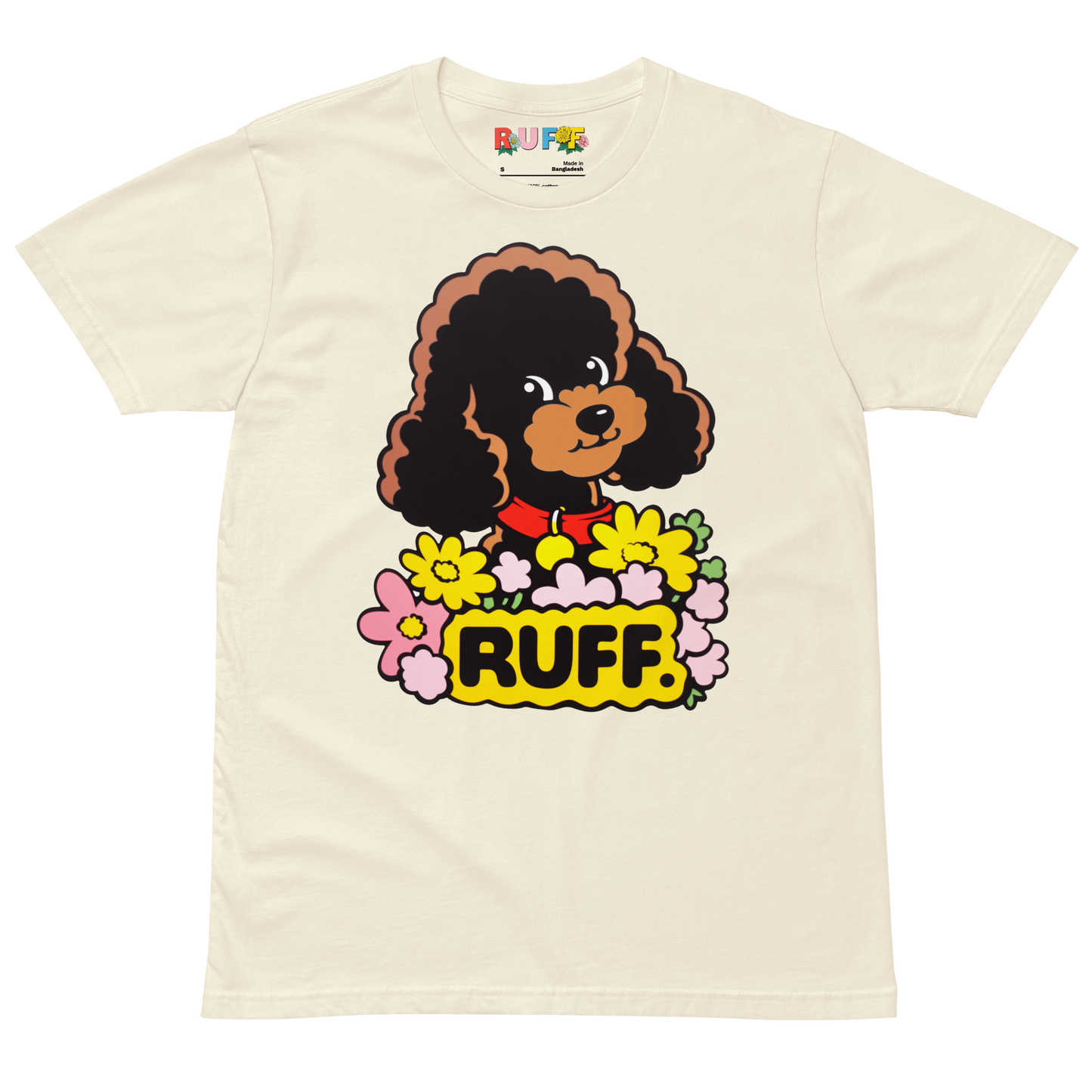 Ruff in Bloom: Poodle in Flowers Tee