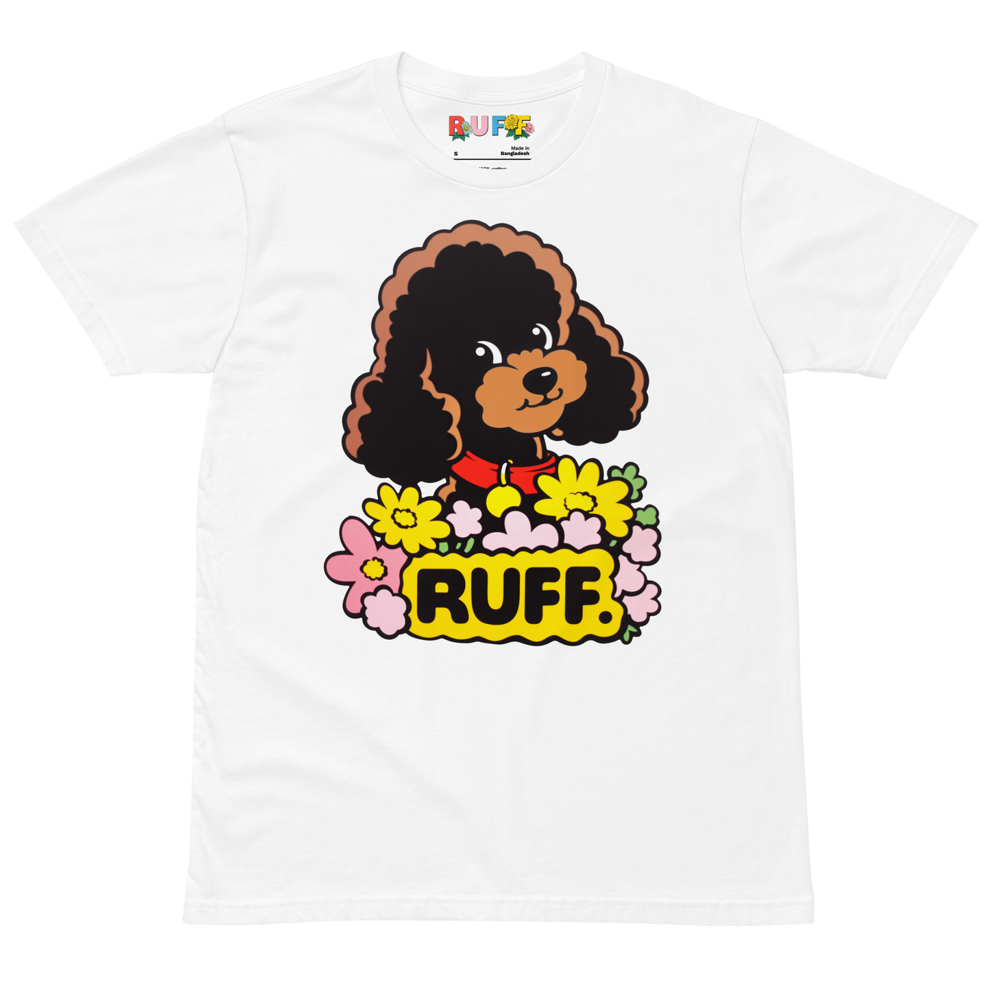 Ruff in Bloom: Poodle in Flowers Tee