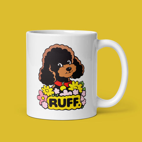 Ruff in Bloom: Poodle Mug
