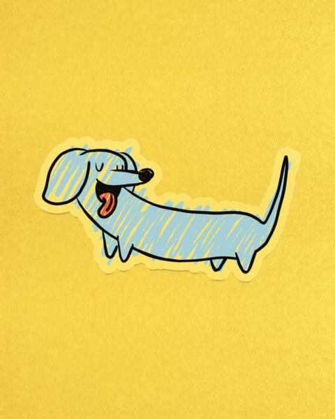 Scribble Dog Sticker
