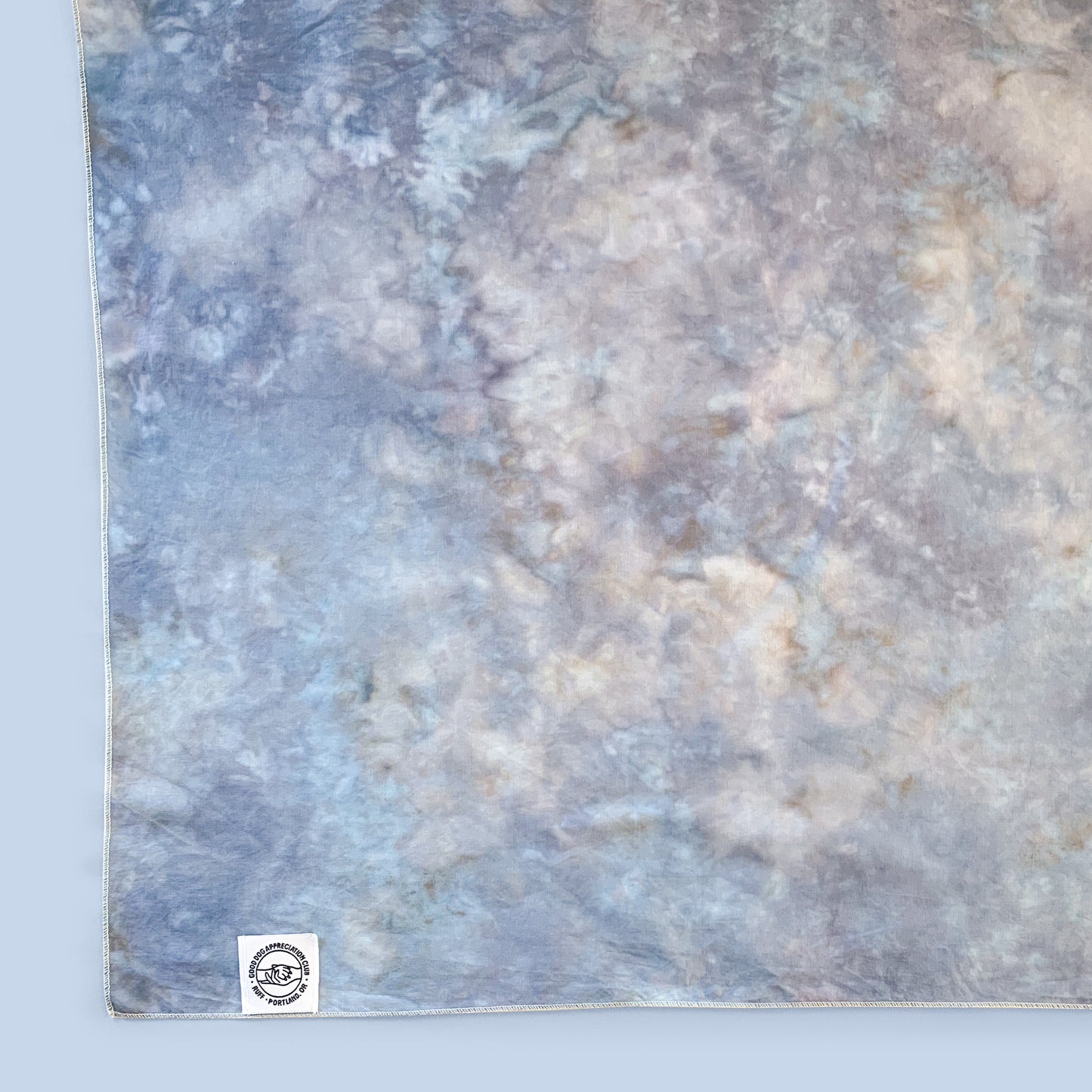 Ice Blue Ice Dye Bandana
