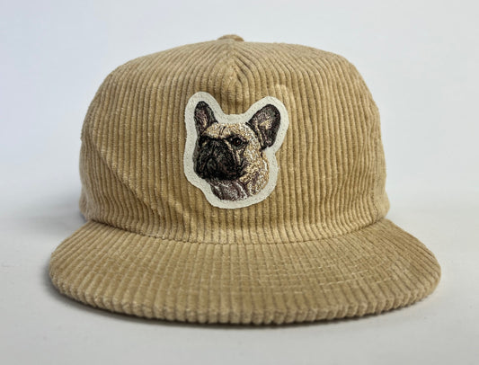 Fawn Frenchie Tan Corduroy Hat