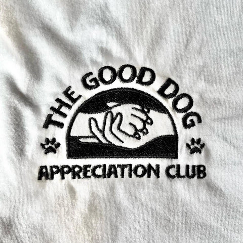 Good Dog Appreciation Club Embroidered T-Shirt
